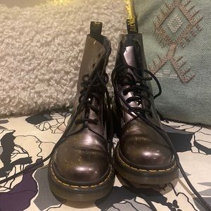 Metallic Dr. Marten Boots